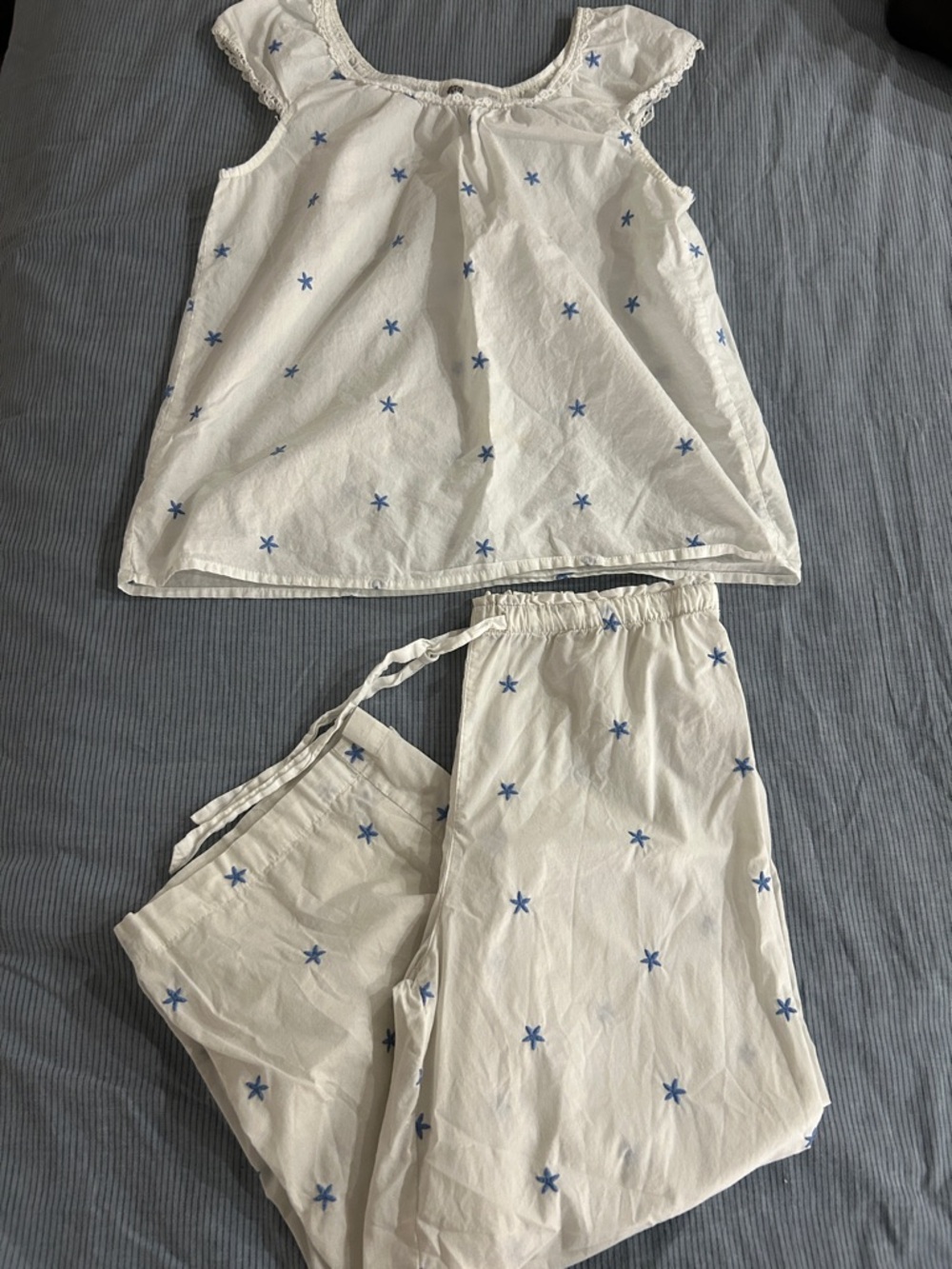 White Romance Pajama Set